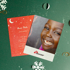 Biglietto di auguri aziendale - Cartolina Bimba