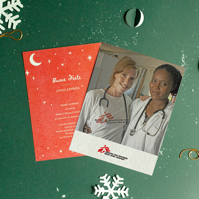 Biglietto di auguri aziendale - Cartolina Donna